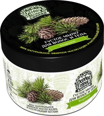 Мыло для волос и тела, густое "Кедровое", 500мл Особая Серия