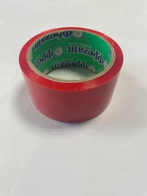 Скотч упаковочный красный, 48мм х 50м