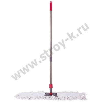 Швабра в комплекте: флаундер-рамка+насадка-моп 80см, телескоп. ручка ЛАЙМА 603604