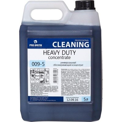 Средство конц. обезжир., чистящее HEAVY DUTY CONCENTRAT, 5л Pro-Brite 009-5