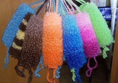 Мочалка для тела ОРНАМЕНТ (полипропилен), Family