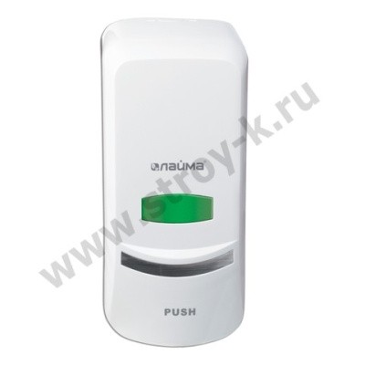 Дозатор наливной для жидкого мыла (белый пластик) 1л, ЛАЙМА PROFESSIONAL 601424