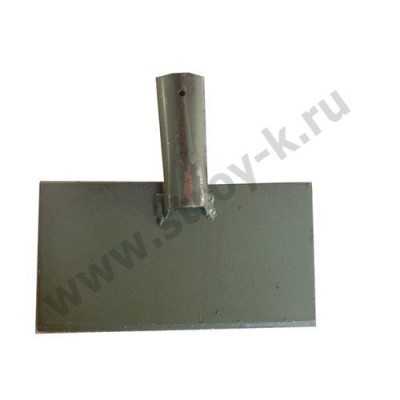 Скребок для льда 190х100 с тулейкой ф32мм