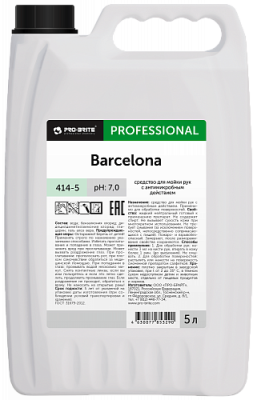 Средство для обработки рук и поверхностей BARCELONA, 5л Pro-Brite 414-5 (антимикробное, неспиртовое)