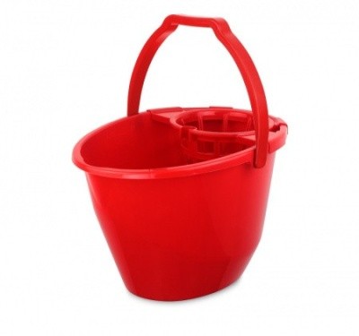 Ведро пластик., с отжимом (сетчатый), 11л BonusPRO КРАСНОЕ
