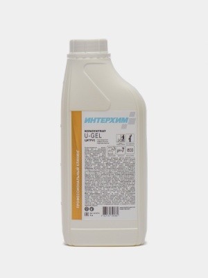 Гель для мытья поверхн. ИНТЕРХИМ Konzentrat U-Gel, 1л (нейтрал.) ЦИТРУС 