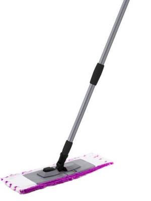 Швабра-моп с насадкой микрофибра с абразивом 40х11см "Soft" и телеск. черенок, SV5102
