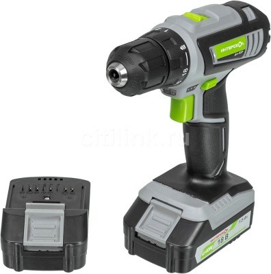 Дрель-шуруп. Интерскол ДА-18ЭР акк.