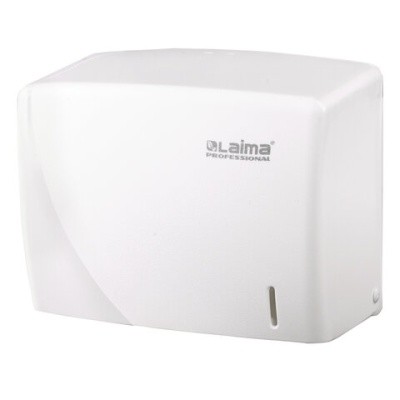 Диспенсер для полотенец V-сложения, LAIMA PROFESSIONAL ORIGINAL 605761 (белый пластик) 