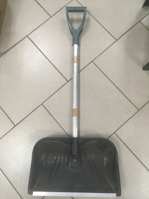 Лопата автомобильная 450х280мм, алюм/черен. V-ручка