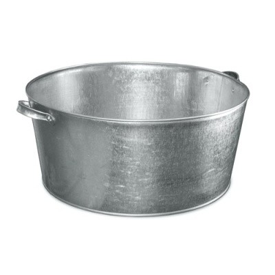 Таз оцинкованный круглый, 38л