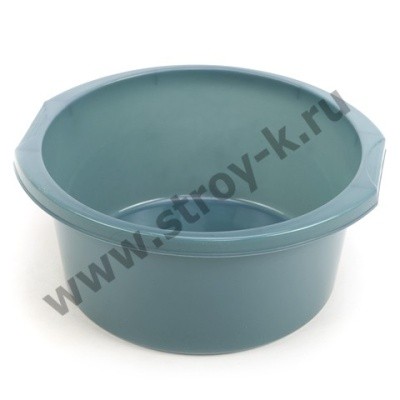 Таз круглый, пластмассовый, с ручками, 11л