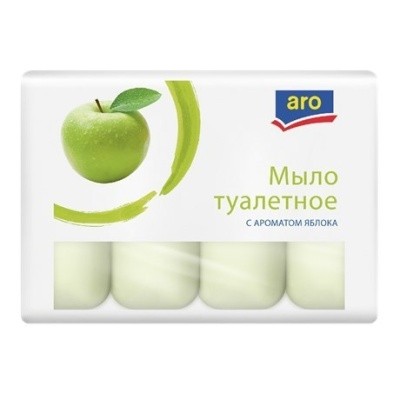Мыло туал., 4штх75г ARO (в ассортименте, экопак)