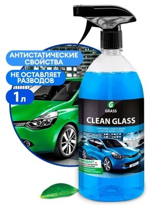 Очиститель стекол GRASS Clean Glass 1л, GRASS 800448 (авто)