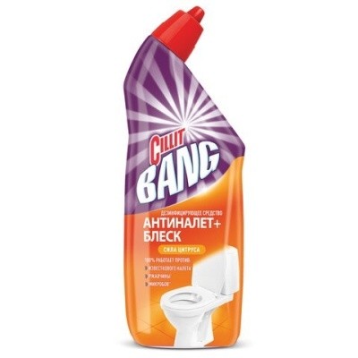 Средство чистящее для туалета CILLIT BANG Антиналет+блеск, 750мл (гель)