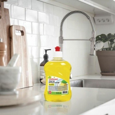 Средство для мытья посуды, 500л ЛЮБАША (лимон; яблоко) пуш-пул 