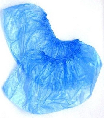 Бахилы полиэтиленовые (2,6гр пара) (Россия) голубые 20%