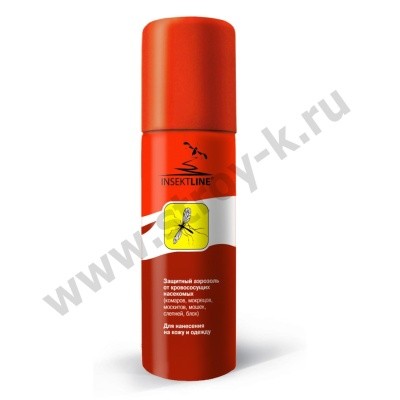 Аэрозоль от комаров и клещей Insektline, 100мл Скинкеа