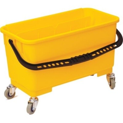 Ведро для мытья окон на колесах прямоуг., 26л, отжим для окномоек, B-042 (Китай)