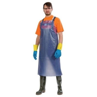 Фартук защитный ПВХ, КЩС, К50/Щ50, облегченный, размер 86х112см (синий) 608558