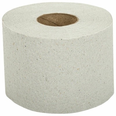 Бумага туал., 1 слой, 70м "ЧЕСТНЫЙ БОЛЬШОЙ РУЛОНЧИК 75" на втулке (эконом) серый, 11335