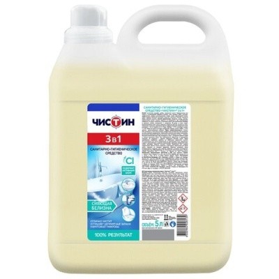 Средство для уборки туалета, ЧИСТИН "3 в 1", 5л (с активным хлором) 28139/609646