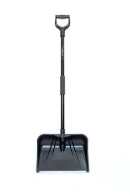 Лопата снеговая п/э "Снеж.королева", ал/накладка, ал/черенок 440х320мм