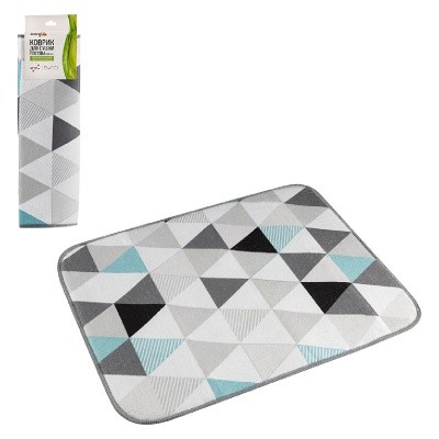 Коврик для сушки посуды, 45х35см, Рыжий кот (микрофибра)