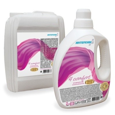 Кондиционер для белья ИНТЕРХИМ 4 comfort, 2л (с мерной крышкой)