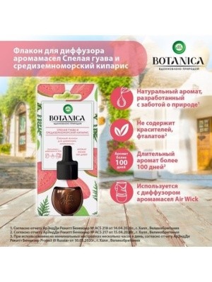 Сменный флакон для диффузора аромамасел "Гуава и кипарис", 19мл AIRWICK