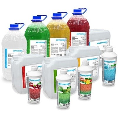 Средство для мытья посуды ИНТЕРХИМ 800 ECO нейтрал., 1л (дозатор)