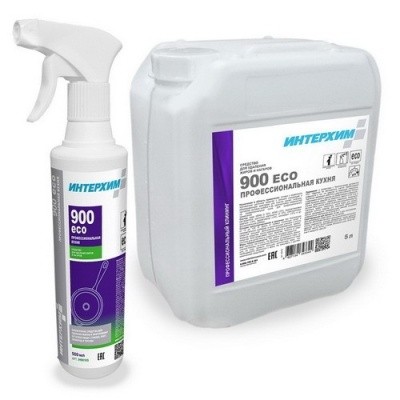Средство для удаления жиров, нагаров ИНТЕРХИМ 900 ECO ПРОФЕСС. КУХНЯ, 500мл (спрей)