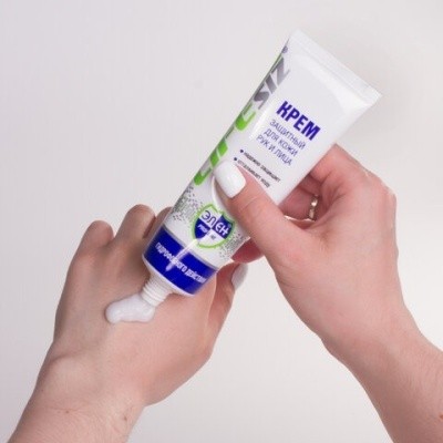 Крем для рук гидрофобного действия, 100мл ЭЛЕН (защита от воды) 