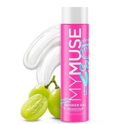 Гель для душа MY MUSE, 250мл GRASS 145036 (розовый) Уверенный и Независимый 