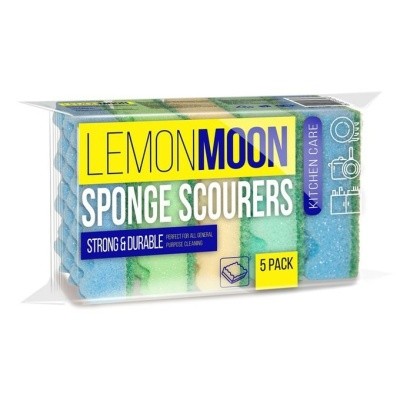 Губка для посуды профильная (5шт/уп) LEMON MOON L106