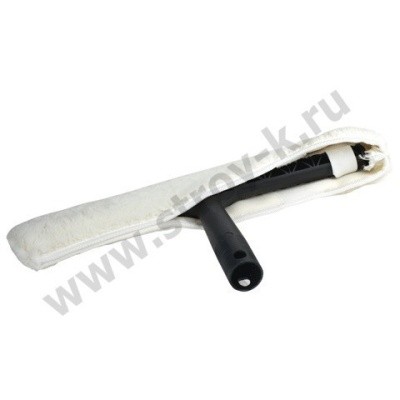 Стекломойка в комплекте: шубка с абразивом +пластик. держатель 35см, H1404 Китай