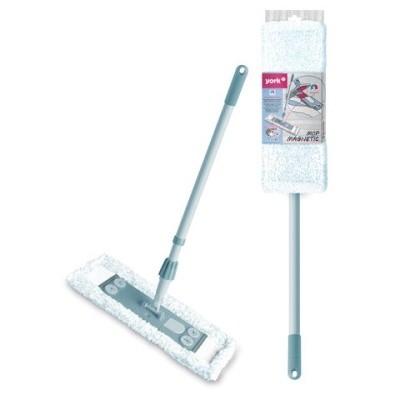 Швабра с флаундером 40см с насадкой МОП, черенок 85-145см, YORK Magnetic 8169, 81690, 608416 