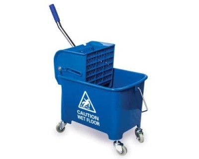 Ведро с колесами для уборки, 20л, с отжимом (синее), H0110 Китай  Ведро с колесами для уборки, 20л, с отжимом (синее), H0110 Китай