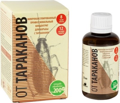 Концентрат ОТ ТАРАКАНОВ, 50мл (флакон в коробке)