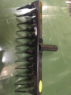 Грабли 12 зубьев витые (355мм) РЕЛЬСОВАЯ СТАЛЬ б/ч