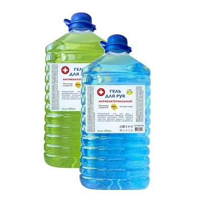 Гель для рук антибактериальный, 5л Флора (пэт) 70% спирт