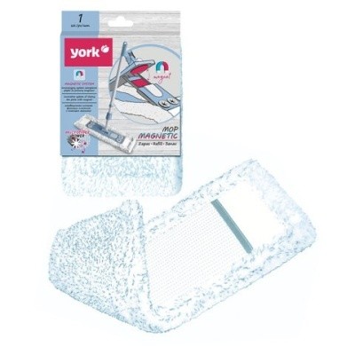 Насадка МОП 42х12см, микрофибра, плотный ворс, для швабры Magnetic, YORK 081700, 608413