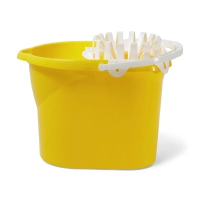 Ведро пластик., с отжимом (сетчатый), 13л SYR Easy Squeezy ЖЕЛТОЕ