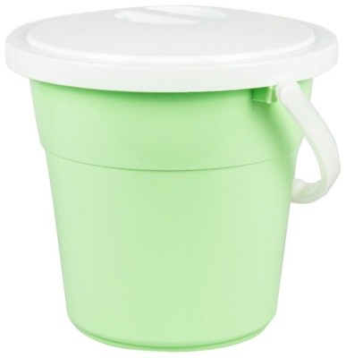 Ведро евро (пищевое) с крышкой, 12л зеленый цвет Ведро евро (пищевое) с крышкой, 12л зеленый цвет
