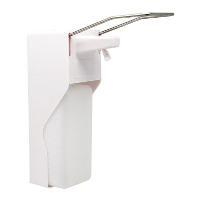 Дозатор локтевой настенный Д-114, 1л (для мыла, антисептиков) пластик.корпус