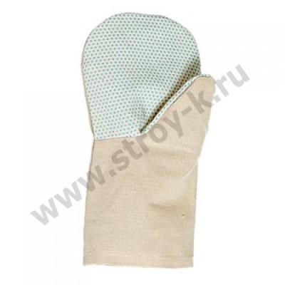 Рукавицы х/б с ПВХ наладонником