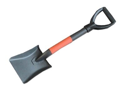 Лопатка автом. совок "АвтоЛидер №8" мет. черенок с терморукавом, V-ручка (п/о, сталь 1.5 мм, общая 