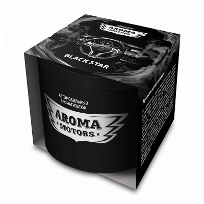 Ароматизатор гелевый «Aroma Motors» BLACK STAR, 100мл GRASS AC-0171