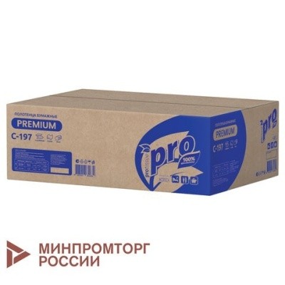 Полотенца лист. V-слож. 2-слоя 22х21см (200л/20пачек/кор) PROtissue С197