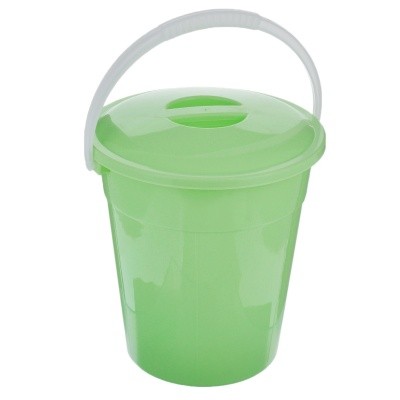 Ведро пластмассовое евро пищевое с крышкой, 8л (зеленый цвет) Ведро пластмассовое евро пищевое с крышкой, 8л (зеленый цвет)